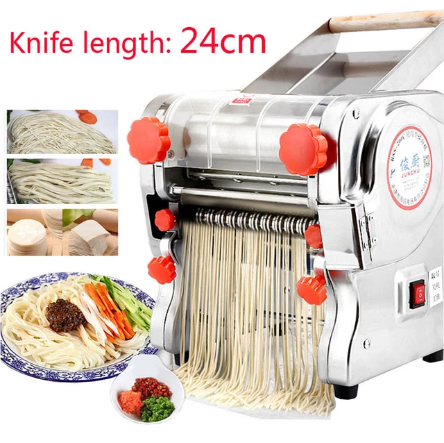 110V 2/6mm Fine noodle Machine Dumpling Skin Maker 240mm Pasta Press Maker