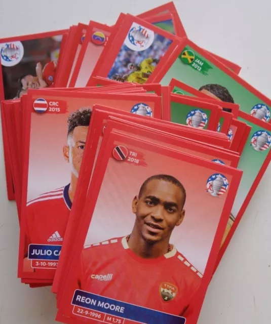 PANINI 2025 COPA America USA RED Parallel Stickers Pick Choose Set Drop