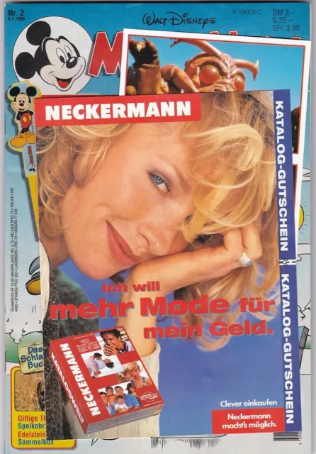 Micky Maus Jahrgang 1996 Nummer 02 mit Beilagen lose in Sammlerzustand