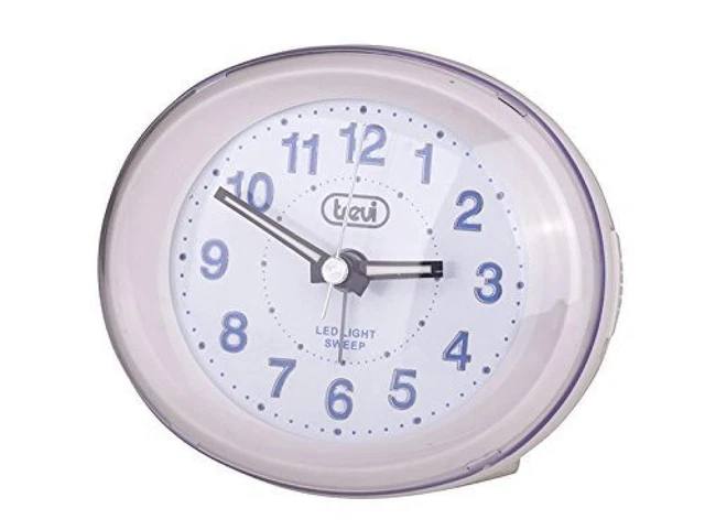 (TG. 10x8.4x5.4 cm) Trevi SL 3052 Orologio al Quarzo con Sveglia con Ampio Quadr