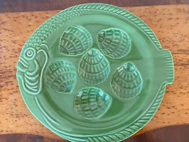 Oyster Plate Faiancas Neto & Gomes Made In Portugal 12 Inch