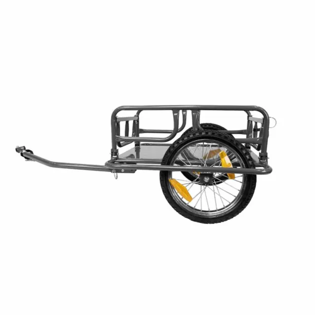 Remorque velo utilitaire pliable maxi 17kgs (l68x46xh20) avec de roues 16''