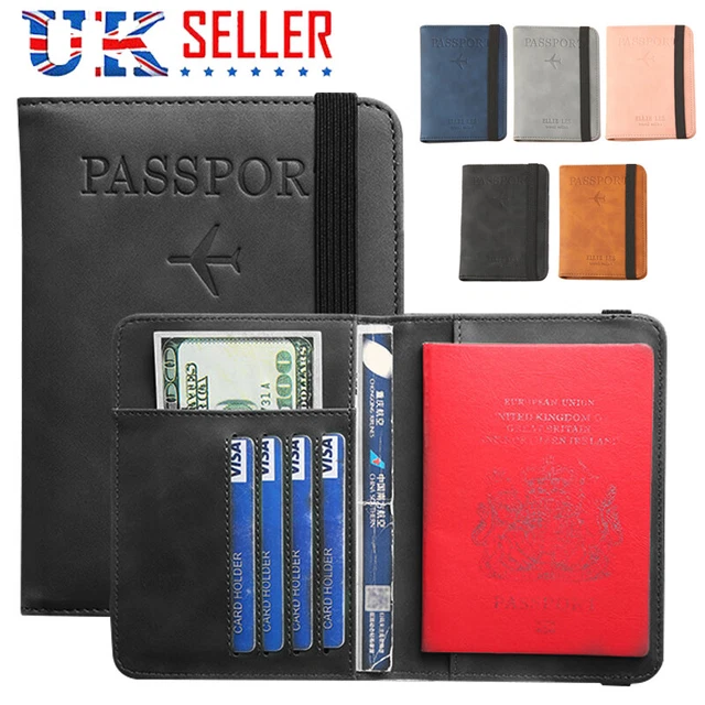 Card Holder Leather RFID Wallet Passport Holder Passport Bag Travel Cover Case