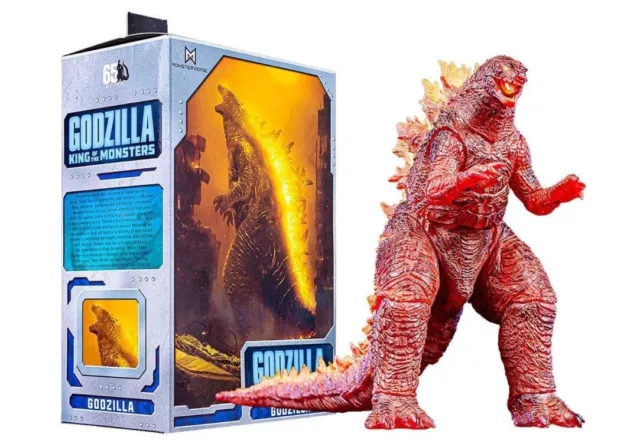 Figura de acción NECA Burning Godzilla King of The Monsters 7" juguetes regalo