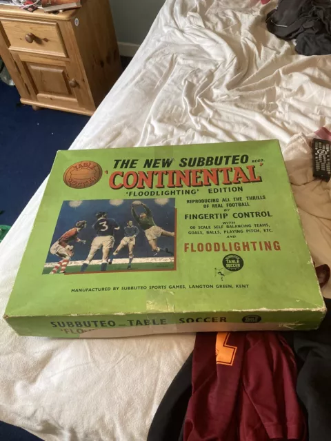 Subbuteo Table Soccer Continental Club Edition Table Top Vintage Game