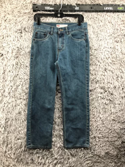 Levis 550 Jeans Boys Size 16 Relaxed Blue Mid Rise Medium Wash