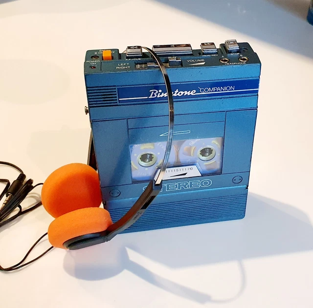 RARE BLUE BINATONE Portable Personal Cassette Player Walkman 1980's