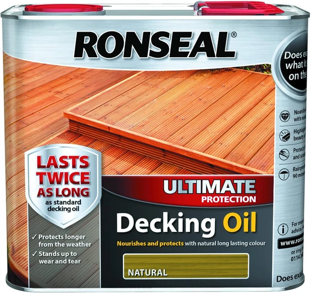 Aceite de cubierta de protección Ronseal Ultimate natural 2,5 L
