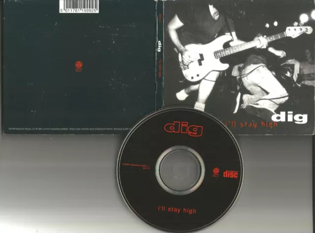 DIG I’ll stay  High w/ 2 UNRELEASED trx EUROPE LIMITED CD Single USA seller 1994