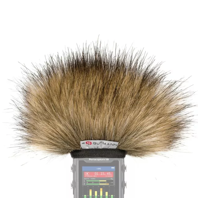 Gutmann Microphone Fur Windscreen Windshield for Tascam Portacapture X8 WOLF