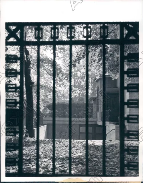 1957 West Berlin Germany Fancy Gate of a Home in the Suburbs Press Photo