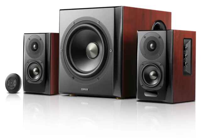 Edifier S350DB 2.1 Soundsystem Heimkino-System PC HiFi Lautsprecher Boxen Aktiv 3