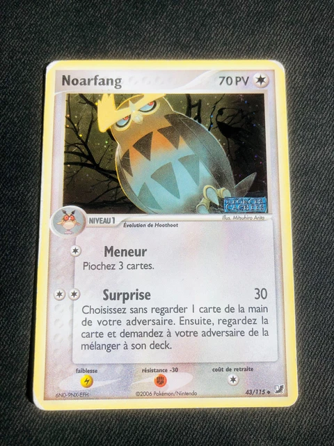 Carte Pokemon Noarfang 43/115 Reverse Ex Forces Cachées Bloc EX Fr