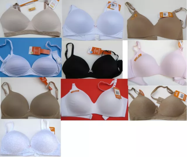 New Warners Invisible Bliss,Blissful benefits Wirefree foam cup Bra Pck 1 Sizes