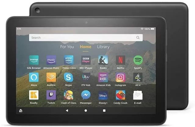 Amazon Kindle Fire HD 8 (10th Gen) 64GB [K72LL4] Black (WiFi) Tablet - Excellent