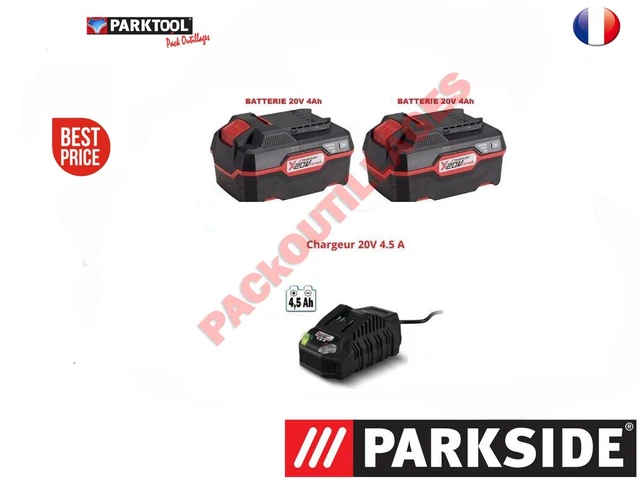 Caricabatterie Doppio Parkside PDSLG 20 B1 | 20V 2x4.5A | Per Batterie PARKSIDE X 20V Team - Foto 5