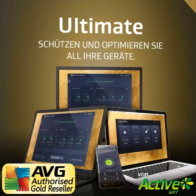 AVG ULTIMATE 2024 10 PC 2 Jahre | TuneUp, Internet Security, VPN, Antitrack | UE 2