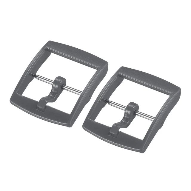 Orologio Cinturino Fibbia Plastica Fibbia per 20mm Larghezza Grigio 2pz