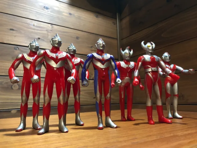 Bandai Ultraman  lot of ７ vinyl sofubi figure vintage japan made TARO TIGA TITI
