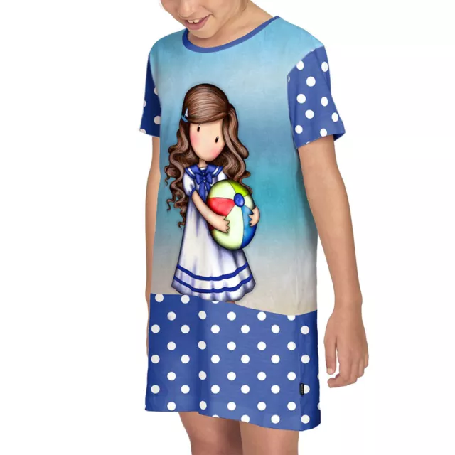 Camicia da notte bambina/ragazza estiva Beachball Gorjuss 51486 Y525