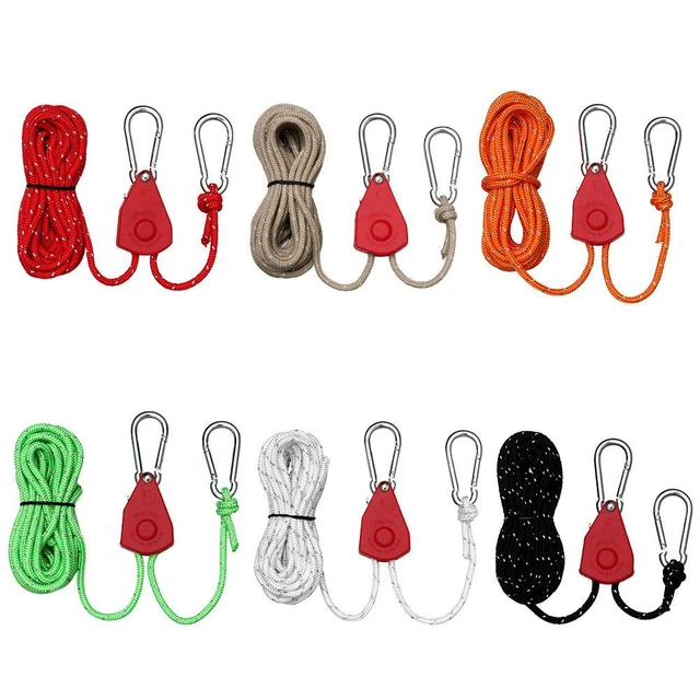 Ratchet Hangers Adjustable Rope Fastener Tent Rope Tensione Fixed Buckle Pulley