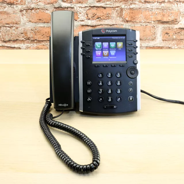 Polycom VVX 411 VoIP Desktop Phone with Gigabit Ethernet and HD Voice