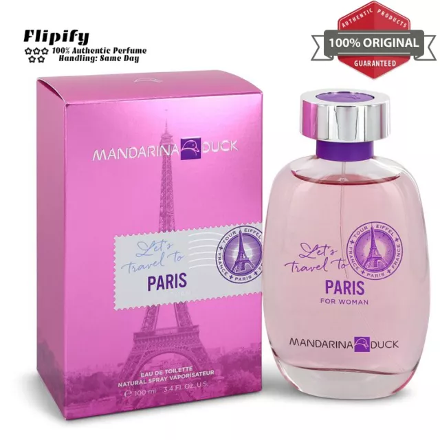 Mandarina Duck Let's Travel to Paris Perfume 3.4 oz EDT Spray for Women
