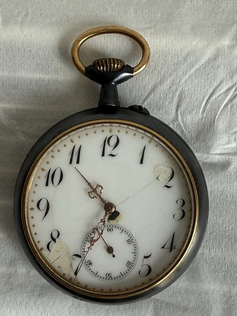 VERRE MINERAL BOMBE De Pendulette Officier/ Regulateur Xixeme Neuf EUR