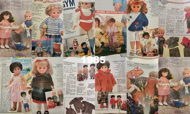 Patron De Couture Modes & Travaux T14, Poupée, Jupe Et Brassière, Juillet 1993