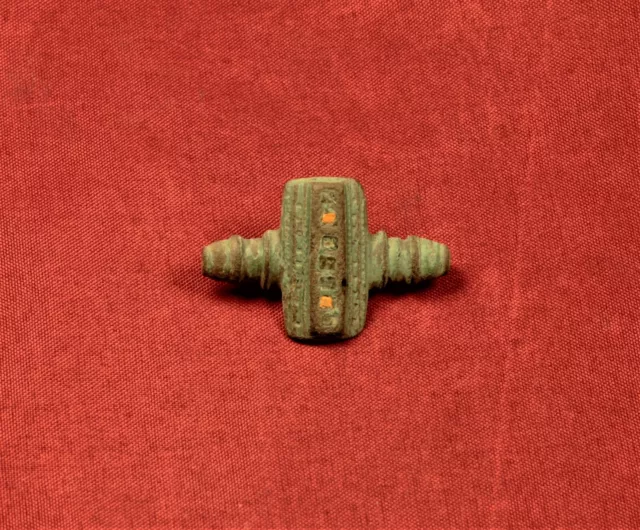 Ancient Roman Enamelled Fibula or Brooch, 2. Century