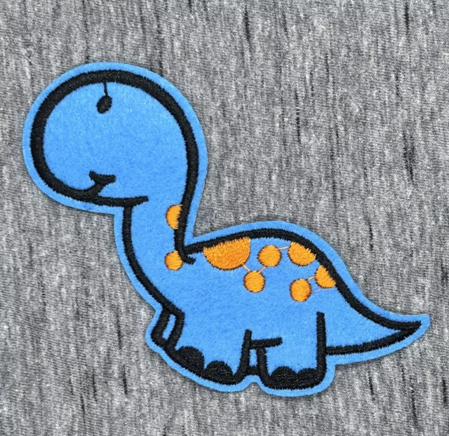 Cute Dinosaur Embroidered Children’s Iron On Patch 3.25” X 4.50” Free Shipping