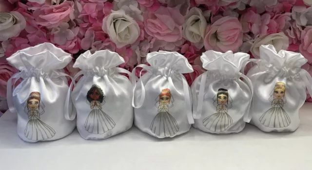 Girls First Holy Communion Satin Dolly Bag