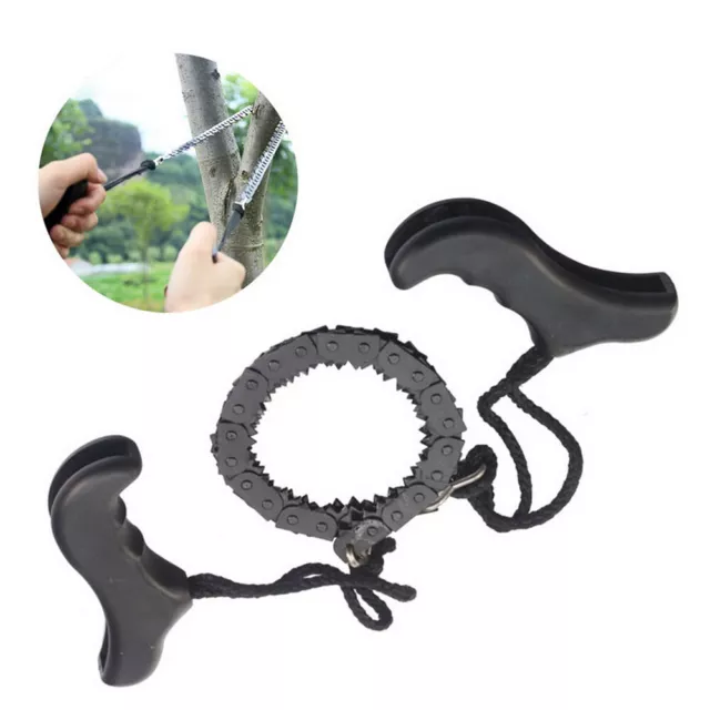 48cm manual chain saw Limb Rope Chain Saw Branch Tree Cutter Saw Trimmer
