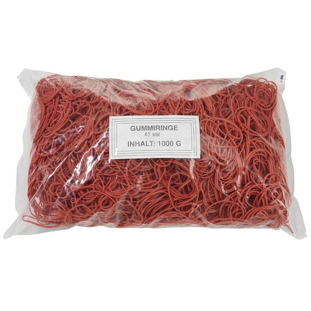 WBV Gummiringe rot, Ø 4,0 cm, 1000,0 g