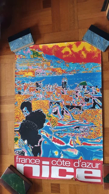 Ancienne Affiche Originale TOULON - Côte D'Azur, Port De Croisière - 60x80cm
