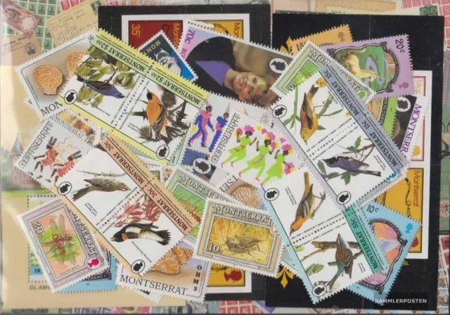 Montserrat Timbres 50 différents timbres