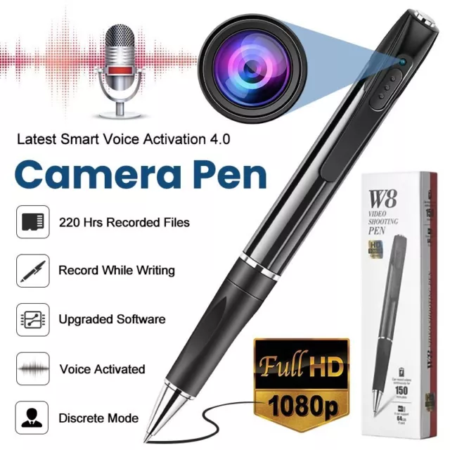 Portable Pocket Camera Pen Mini Body Cam Audio Video Recorder DVR Surveillance