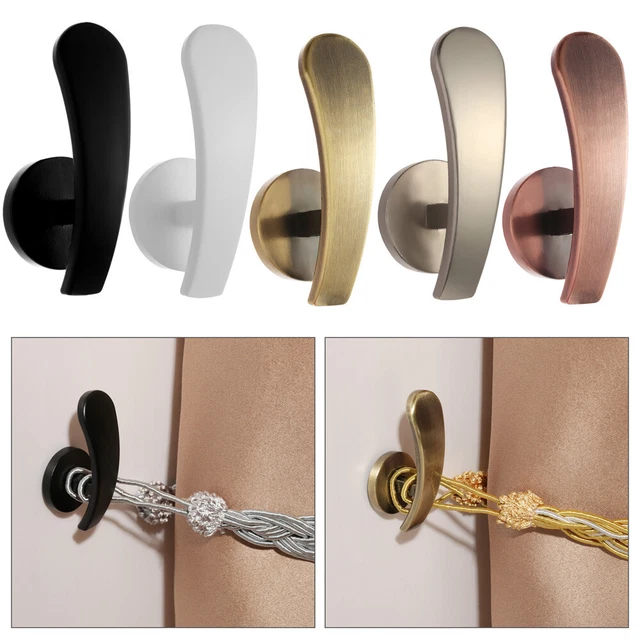 Practical Hold Curtain Holder Mounted Metal Hooks Wall Hanger Curtain Holdback