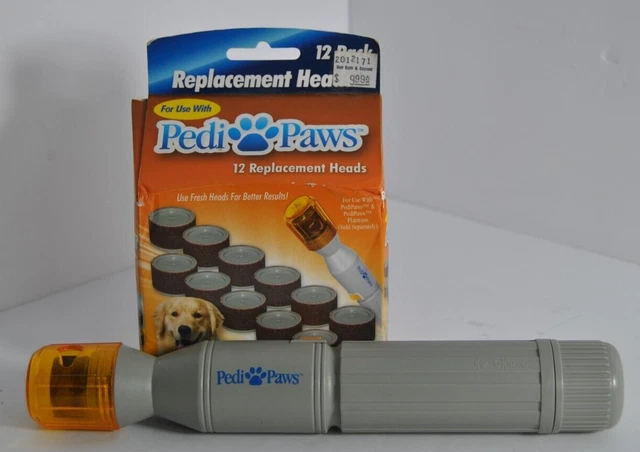 Pedi Paws Nail Grinder and Replacement 12 Heads Pet Grooming & PediPaws