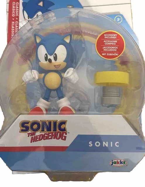 SONIC THE HEDGEHOG Classic Sonic Articulated Figure 4 Inch Tall Jakks ...