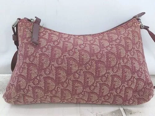 Christian Dior Authentic Women's Shoulder Bag - Trotter Handbag in Burgundy