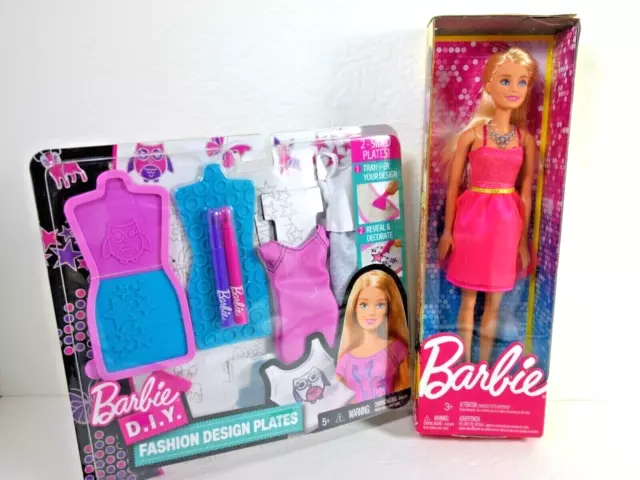 Barbie Fashion Design Plates Doll X7892 2012 BNIB NRFB NEW Mattel