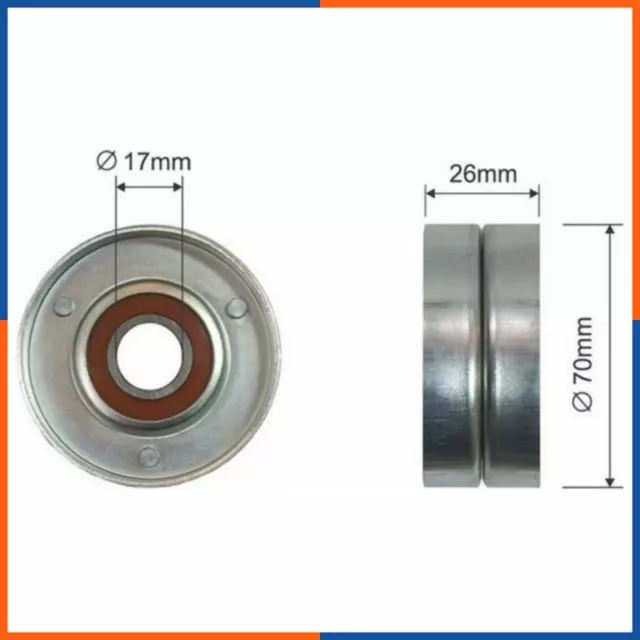 Galet tendeur de courroie d'accessoire pour OPEL | 97184929, N1140917, PB5189