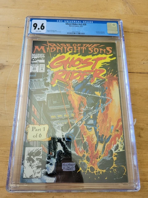 GHOST RIDER #28 (1992) CGC 9.6 1ST APP LILITH 1ST CAMEO Midnight Sons  🔥🔑