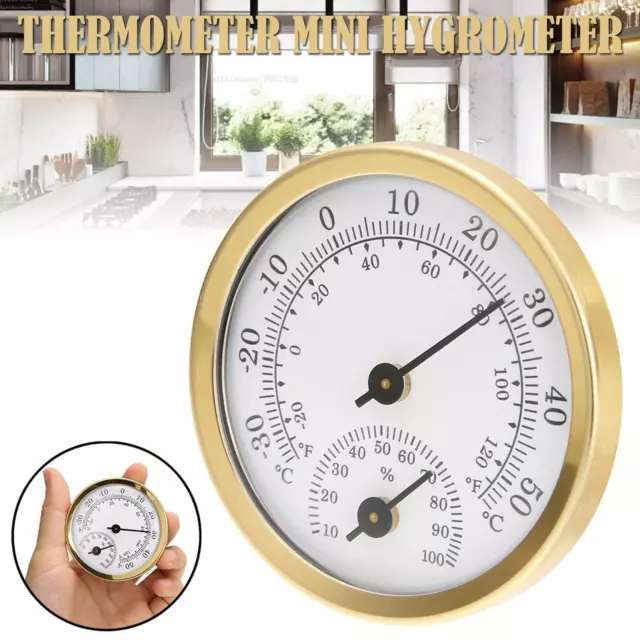 Mini Analog Thermometer Hygrometer Humidity Meter Room Indoor Temperature US