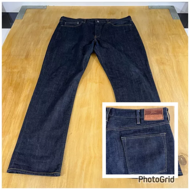 J Crew Japanese Kaihara Denim Jeans Mens 38x32 👉Not Selvedge👈 Slim Straight