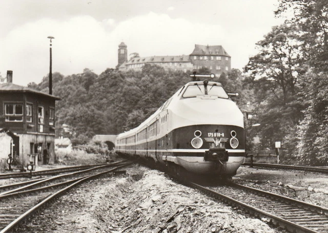 Ak Ungel. Ext Karola Einfahrt Aus Richtung Leipzig In Den Bhf Greiz 1981 (G3773)