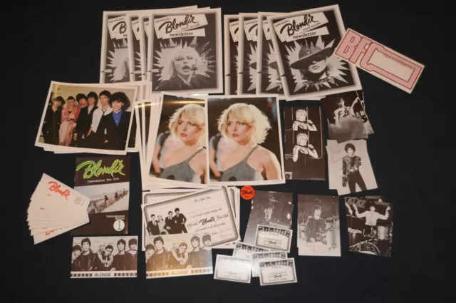 68 items 1979 Official Blondie Fan Club Pack Debbie Harry Vintage Collectors Lot