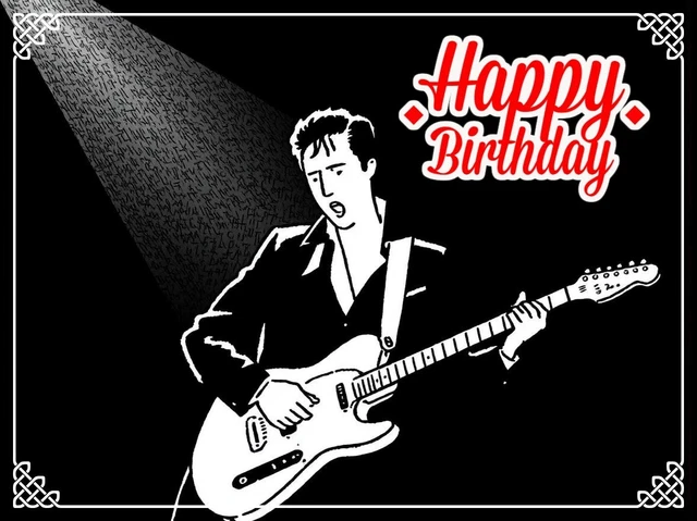 Biglietto Compleanno Papà Rock Chitarra – Old English Company – 127x178mm Con Busta - 2