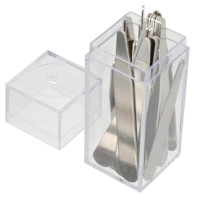 40 pz prolunghe colletto uomo acciaio inox per camicie uomo
